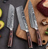 Kitory Santoku Knife 7'' Chef's Knife High Carbon Stainless Steel Asian Kitchen Knife with Sheath Ultra Sharp Cooking Knife, Ergonomic Pakkawood H...