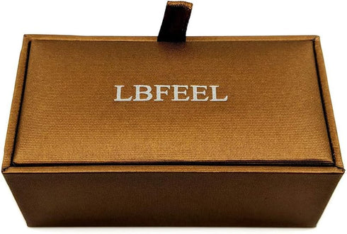 LBFEEL Cool Steampunk Cufflinks Watch Movement Cufflinks for Mens Shirt with a Gift Box...