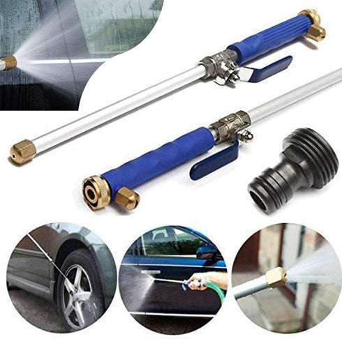 Hydro Jet High Pressure Washer Wand, Portable High Pressure Water Gun, Extendable Washer Sprayer with 2 Water Hose Nozzle for Garden Hose, Foam Ca...