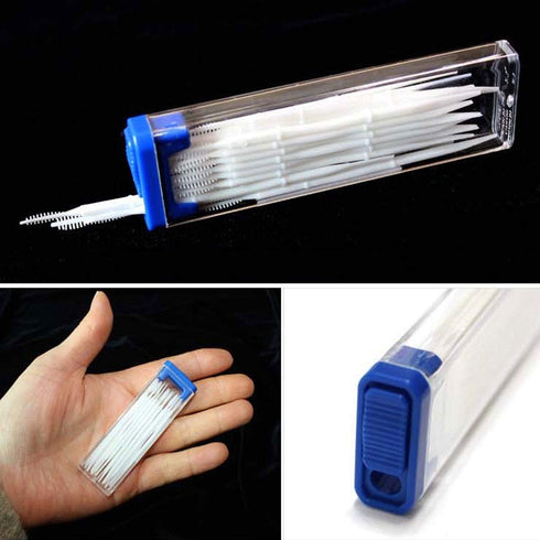 Portable Interdental Toothpicks, Tooth Stick Brush Dental Oral Care Clean Teeth Food Residue 18 Picks per Pack. 5-Packs (Total of 90 Picks)...