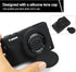 Case for Canon Powershot G7 X Mark III Digital Camera, Soft Silicone Protective Cover with Removable Lens Cover for Canon Powershot G7X Mark III D...