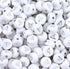 100PCS Letter Beads White Round Acrylic Alphabet Beads Silver Letter A Beads for Jewelry Making Bracelets Necklaces Key Chains DIY 4X7mm...