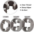6Pcs PVC Thread Maker Tool Pipe Threader Plumbing Tool Kit Plastic Pipe Round Die Set with 3 Dies 1/2", 3/4" and 1" NPT Die Set Manual Hand Tool f...