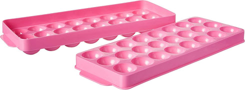 Hutzler Ice Ball Tray, 24 Balls, Pink...