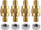 Ampper 3/8"-16 Brass Stud Side Post Battery Terminal Bolt, Standard Battery Side Post Extender Stud Compatible with GM Post, Pack of 4...