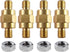 Ampper 3/8"-16 Brass Stud Side Post Battery Terminal Bolt, Standard Battery Side Post Extender Stud Compatible with GM Post, Pack of 4...