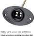HERCOO License Plate Light Wiring Harness Assembly Rear Lamp Socket Pigtail Compatible with 1994 to 2002 Dodge Ram 1500 2500 3500 Pickup Truck, Pa...