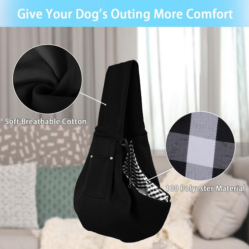 FEimaX Dog Sling Carrier, Pet Papoose Slings Bag for Small Dogs Cats, Puppy Hands Free Satchel Tote Pouch Carriers Doggie Crossbody Shoulder Carry...