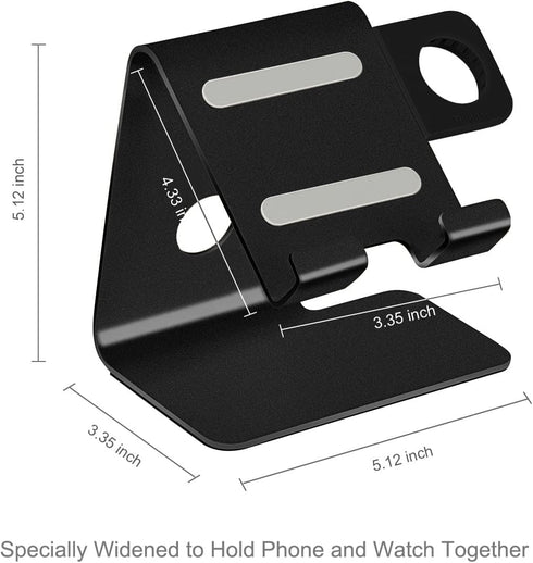 Tranesca 2 in 1 Charging Stand Holder Dock Compatible for Apple Watch Series Ultra2/Ultra/9/8/7/6/5/4/3/2/1/SE (38mm/40mm/41mm/42mm/44mm/45mm/49mm...