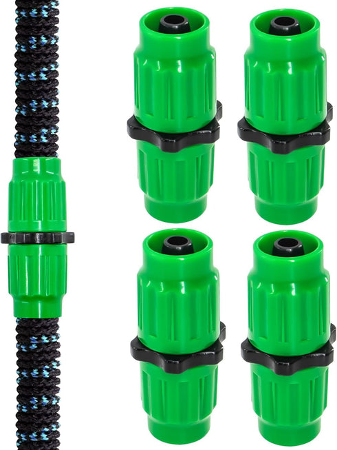 4 Pack Easy Install Hose Repair kit,Greener Plastic Hose Repair Accessories for 3/4" or 5/8" Garden Hose Fittin...