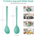 13.3" Solid Cooking Spoon: U-Taste 600ºF Heat Resistant Kitchen Mixing Spoon, Food Grade Nonstick Long and Large Rubber Soup Utensil for Serving, ...