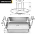 P&P CHEF Beer Can Chicken Holder with Roasting Pan Set, 9-inch Stainless Steel Square Baking Pan and Chicken Rack For Grilling, Heavy Duty & Dishw...