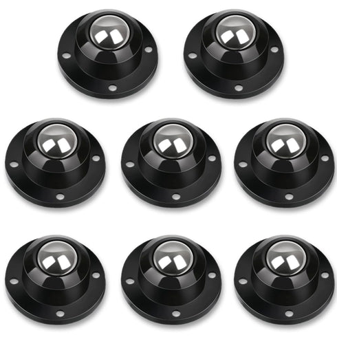 Self Adhesive Caster Wheels for Furniture,Storage Box,Trash Can,PC Stainless Steel Universal Pulley 360 Degree Rotating Adhesive Caster Wheels 0.8...