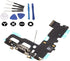 (md0410) Black USB Charging Port Charge Dock Connector Charger mic Flex Ribbon Cable Replacement Part Compatible for iPhone 7 + Tools Kit...