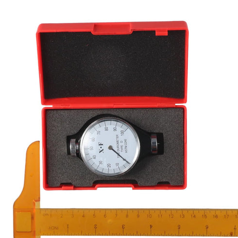 Rubber Tire Durometer Dial Value 0-100 Degrees Portable Shore Type A/O/D Hardness Tester Meter Compact Large LCD Display Digital Hardness Meter(Ty...