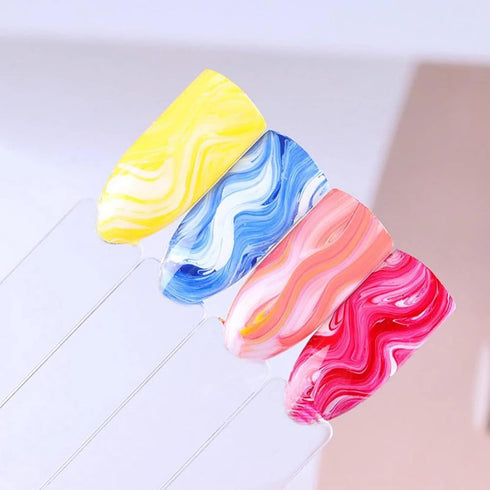 6pcs Ombre Nail Brush Nail Paint Pen for Lace Line Gradient Color Ombre Brush for Gel Nails Wood Nail Art Brushes Nail Design Brushes Acrylic Nail...