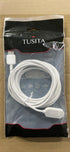 TUSITA 10-ft. Indoor Magnetic Charging Cable Compatible with Arlo Ultra 1 2, Pro 3 4 5 2K - 3M, White...