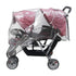 Universal Stroller Raincovers for Twins Baby Stroller Pushchair Waterproof Buggy Pram Raincoat Wind Dust Rain Covers PVC Double Carrycots Weather ...