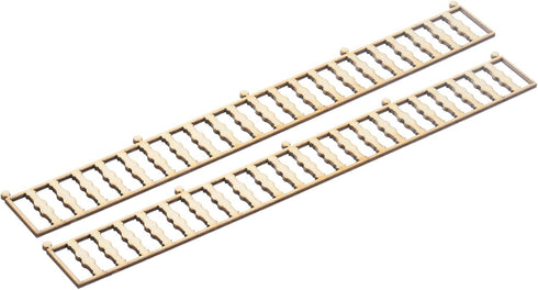 MECCANIXITY 2pcs 7.76 Inch Miniature Garden Fence, Mini Ornament Wood Picket Fence Decorative for Dollhouse Home DIY, 0.08" Wood Simple Style...