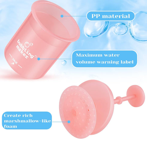 4 Pieces Face Foam Maker Travel Cleanser Face Wash Foamer Convenient Facial Skincare Whip Maker Household Quick Facial Cleansing Tool Lightweight ...