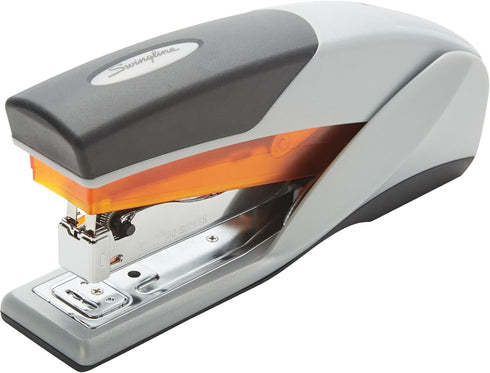 Swingline Stapler, 25 Sheet Capacity, Optima 25, Jam Free, Reduced Effort, Soft Grip, Orange and Gray (66402)...