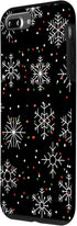 iPhone 7 Plus/8 Plus Black Christmas Phone Case Winter Lover Snowflake Case...