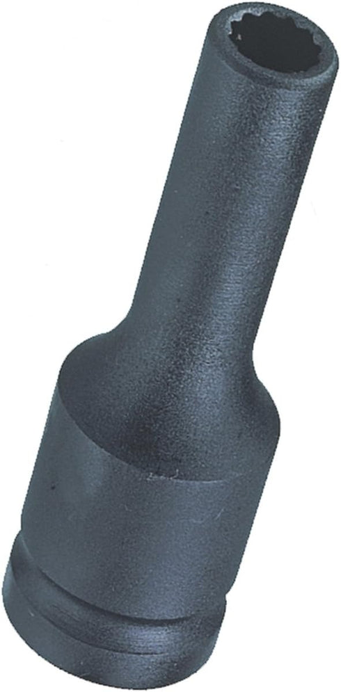 Genius Tools 1/2" Dr. 13mm Deep Thin Wall Impact Socket (12-Point) (CR-Mo) - 448513...