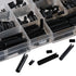 390pcs Roll Pin Assortment Set,Split Roll Pin Assortment Set with Storage Case,Split Expansion Spring Steel Pins M1.5/2/2.5/3/4/5/6 Roll Pin for H...