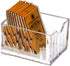 Acrylic Tea Bags Caddy Organizer,Tea Chest Box,Holder for Tea Coffee Bags,Small Packets,Sweeteners,11x6.5x6.5cm,1 Divided Section,YTBH-8330...