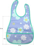Waterproof Baby Bib Infant with Snaps Fits Baby & Toddler 6-24 Months - 4pcs (Floral Bunny Fish)...