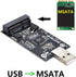 NFHK Mini PCI-E mSATA to USB 2.0 External SSD PCBA Conveter Adapter Pen Driver Card Without Case...