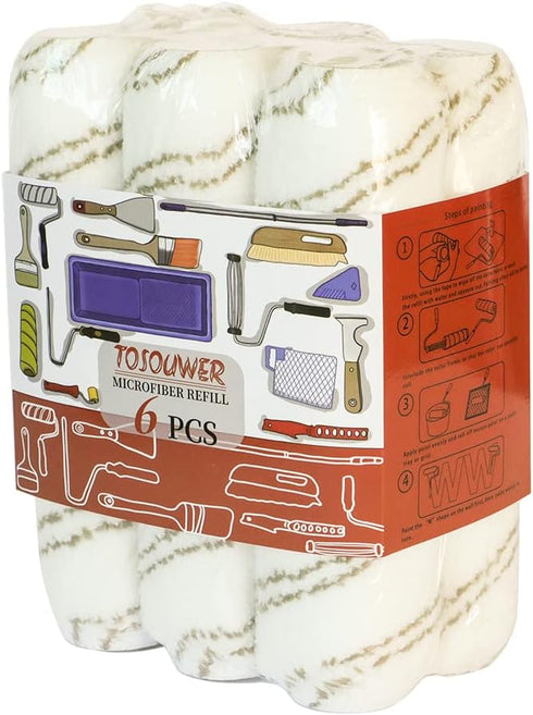 9 inch Paint Roller Covers 1/2 naps for Exterior and Interior Painting for All The Painting...