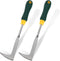 2 Pack 13" Crack Weeder Crevice Weeding Tool with Garden Gloves, Stainless Steel Manual Weeder Lawn Yard Gardening Hand Tool (L-Shape)...