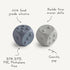 mushie Silicone Dice Press Toy | Baby Sensory Play for 10+ Months (Cambridge Blue/Shifting Sand)...