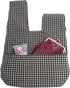 BAR Stylish Cotton Japanese Pattern Wrist Bag Sleeve Knot Pouch Portable Canvas Tote Purse for Female, Women (Plant)...
