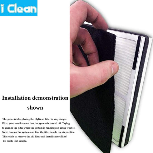 I clean Replacement Idylis Filters B,Compatible with Idylis AC-2125, AC-2126, IAP-10-125, IAPC-40-140, IAP-10-150, IAP-10-050, Model # IA...