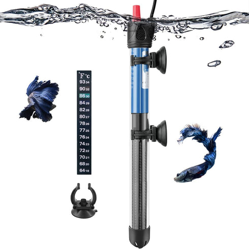 FEDOUR 50W 100W 300W Submersible Aquarium Heater, Adjustable Glass Water Heater for 5 – 70 Gallon Fish and Turtle Tank (300W)...