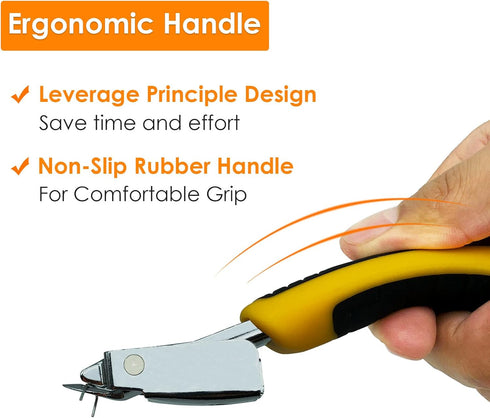 Staple Remover Staple Puller, Heavy Duty Staple Lifter Nail Puller Upholstery Tools for Furniture Carpet Floor Carton Wooden Case Home Office 2pcs...