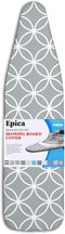 EPICA Silicone Coated Ironing Board Cover- Resists Scorching and Staining - 15" x54 (Grey Circles)...