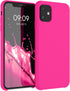 kwmobile Case Compatible with Apple iPhone 11 Case - TPU Silicone Phone Cover with Soft Finish - Neon Pink...