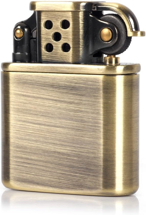 Antique Style Lift Arm Kerosene Brass Metal Windproof Lighter for Collection Decorative Gift (Bronzy)...