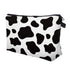 Meiyuuo Makeup Bag Bulk Cosmetic Bags Set 2PACK Organizers Medium Cosmetics Bag Small Make up Pouch for Purse for Women Ladies(Cute Cow Print)...
