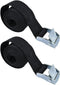 2PCS Lashing Straps with Buckles Adjustable, Up to 600lbs,Tie Down Straps for Motorcycle, Cargo, Trucks,Trailer,Luggage (1" x 3.3')...