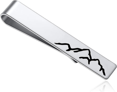 Mountain Tie Bar - Groomsmen Tie Bar Outdoor Enthusiast - Adventure Tie Clip - Explore Tie Clip - Graduation Gift for Him - Gift for Boyfriend...