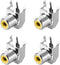 uxcell PCB Panel Mount Single RCA Socket Female Jack Video AV Connector Silver Tone 4Pcs...