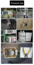 Fielect Clear Junction Box ABS Plastic Project Box Dustproof Waterproof IP65 Universal Electrical Project Enclosure with Transparent Cover, 7.87" ...