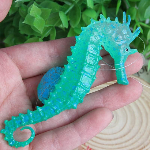 4 PCS Fluorescent Artificial Octopus Aquarium Ornament with Suction Cup Fish Tank Decoration...