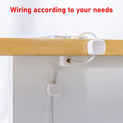 12 Pack Cord Organizer, Magnetic Cable Management Clips for Desktop, Self Adhesive Wire Charger Keeper for Phone, Kitchen Appliances, Earphone Org...