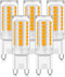 G9 LED Bulb 4W (40W Halogen Equivalent) 400LM, Warm White 3000K AC120V, Non-dimmable G9 Bi-pin Base LED Light Bulbs for Home Lighting (5 Pack)...