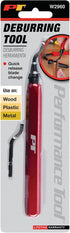 Performance Tool W2960 Pipe Reamer and Deburring Tool for Metal, PVC, and Conduit with Swivel Head and Quick Release Blade Change...